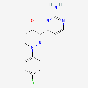 3-(2-Aminopyrimidin-4-yl)-1-(4-chlorophenyl)-1,4-dihydropyridazin-4-one