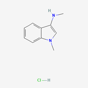 molecular formula C10H13ClN2 B2700901 N,1-二甲基吲哚-3-胺；盐酸盐 CAS No. 2253632-31-2