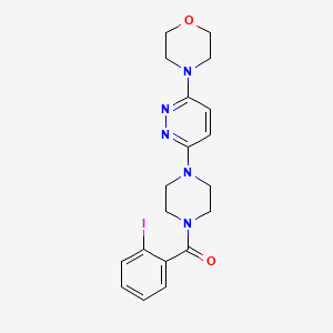 molecular formula C19H22IN5O2 B2700904 (2-Iodophenyl)(4-(6-morpholinopyridazin-3-yl)piperazin-1-yl)methanone CAS No. 898417-66-8