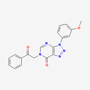 3-(3-Methoxyphenyl)-6-phenacyltriazolo[4,5-d]pyrimidin-7-one