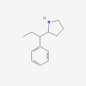 molecular formula C13H19N B2700915 2-(1-苯基丙基)吡咯烷 CAS No. 383127-54-6