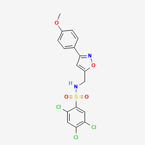 2,4,5-trichloro-N-{[3-(4-methoxyphenyl)-5-isoxazolyl]methyl}benzenesulfonamide