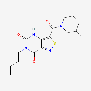 molecular formula C16H22N4O3S B2700929 6-butyl-3-(3-methylpiperidine-1-carbonyl)isothiazolo[4,3-d]pyrimidine-5,7(4H,6H)-dione CAS No. 1251675-22-5