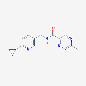 molecular formula C15H16N4O B2700937 N-((6-环丙基吡啶-3-基)甲基)-5-甲基吡嗪-2-甲酰胺 CAS No. 2309551-14-0