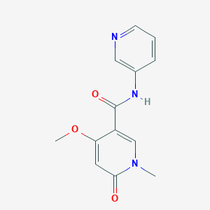 molecular formula C13H13N3O3 B2700944 4-methoxy-1-methyl-6-oxo-N-(pyridin-3-yl)-1,6-dihydropyridine-3-carboxamide CAS No. 1878190-27-2