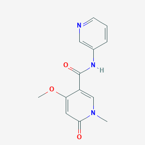 molecular formula C13H13N3O3 B2700944 4-甲氧基-1-甲基-6-氧代-N-(吡啶-3-基)-1,6-二氢吡啶-3-甲酰胺 CAS No. 1878190-27-2