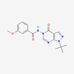 N-(1-(tert-butyl)-4-oxo-1H-pyrazolo[3,4-d]pyrimidin-5(4H)-yl)-3-methoxybenzamide