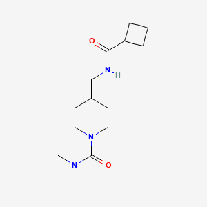 4-(cyclobutanecarboxamidomethyl)-N,N-dimethylpiperidine-1-carboxamide