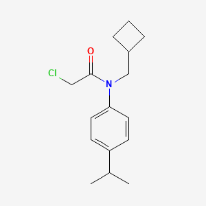 molecular formula C16H22ClNO B2700951 2-Chloro-N-(cyclobutylmethyl)-N-(4-propan-2-ylphenyl)acetamide CAS No. 1397193-56-4
