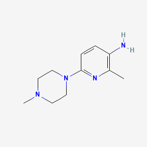 molecular formula C11H18N4 B2700955 2-Methyl-6-(4-methylpiperazin-1-yl)pyridin-3-amine CAS No. 1226382-29-1