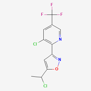 3-Chloro-2-[5-(1-chloroethyl)-3-isoxazolyl]-5-(trifluoromethyl)pyridine