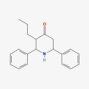 molecular formula C20H23NO B2700972 2,6-Diphenyl-3-propylpiperidin-4-one CAS No. 127895-87-8