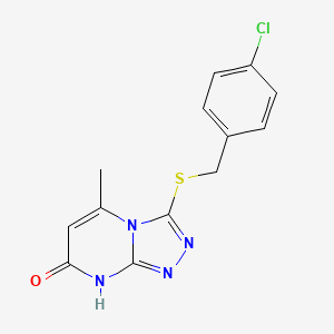 3-[(4-chlorobenzyl)thio]-5-methyl[1,2,4]triazolo[4,3-a]pyrimidin-7(8H)-one