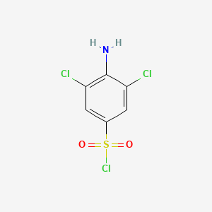 molecular formula C6H4Cl3NO2S B2700995 4-Amino-3,5-dichlorobenzene-1-sulfonyl chloride CAS No. 98141-54-9
