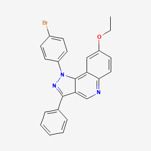 molecular formula C24H18BrN3O B2700996 1-(4-bromophenyl)-8-ethoxy-3-phenyl-1H-pyrazolo[4,3-c]quinoline CAS No. 901044-23-3