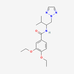molecular formula C18H26N4O3 B2700999 3,4-diethoxy-N-(3-methyl-1-(2H-1,2,3-triazol-2-yl)butan-2-yl)benzamide CAS No. 2034343-65-0