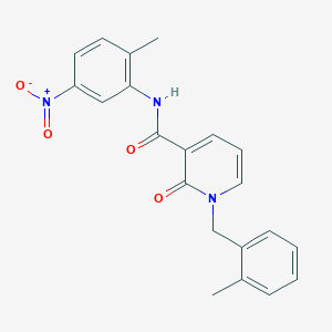 molecular formula C21H19N3O4 B2701002 N-(2-methyl-5-nitrophenyl)-1-(2-methylbenzyl)-2-oxo-1,2-dihydropyridine-3-carboxamide CAS No. 941909-31-5