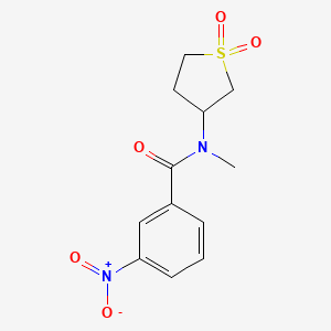 N-(1,1-dioxo-1lambda6-thiolan-3-yl)-N-methyl-3-nitrobenzamide