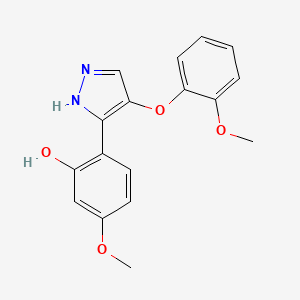 5-methoxy-2-[4-(2-methoxyphenoxy)-1H-pyrazol-3-yl]phenol
