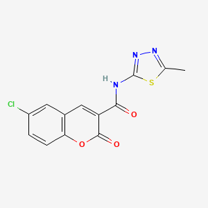 6-chloro-N-(5-methyl-1,3,4-thiadiazol-2-yl)-2-oxo-2H-chromene-3-carboxamide