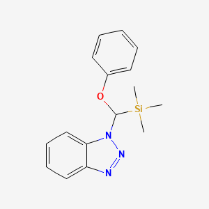 [Benzotriazol-1-yl(phenoxy)methyl]-trimethylsilane