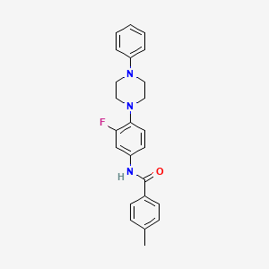 N-[3-fluoro-4-(4-phenylpiperazin-1-yl)phenyl]-4-methylbenzamide
