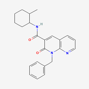 1-benzyl-N-(2-methylcyclohexyl)-2-oxo-1,2-dihydro-1,8-naphthyridine-3-carboxamide