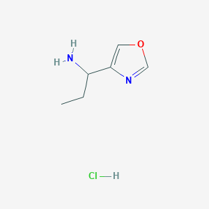 1-(1,3-Oxazol-4-yl)propan-1-amine;hydrochloride