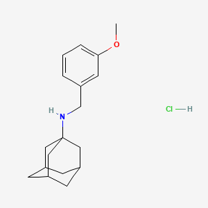 molecular formula C18H26ClNO B2701055 N-(3-methoxybenzyl)adamantan-1-amine hydrochloride CAS No. 56916-88-2