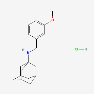 N-(3-methoxybenzyl)adamantan-1-amine hydrochloride