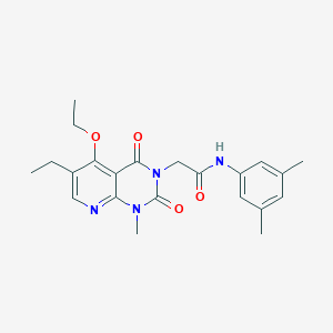 N-(3,5-dimethylphenyl)-2-(5-ethoxy-6-ethyl-1-methyl-2,4-dioxo-1,2-dihydropyrido[2,3-d]pyrimidin-3(4H)-yl)acetamide