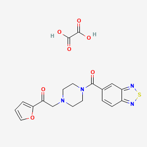 2-(4-(Benzo[c][1,2,5]thiadiazole-5-carbonyl)piperazin-1-yl)-1-(furan-2-yl)ethanone oxalate
