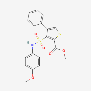 Methyl 3-[(4-methoxyphenyl)sulfamoyl]-4-phenylthiophene-2-carboxylate
