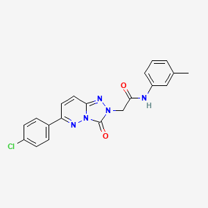molecular formula C20H16ClN5O2 B2701089 2-(6-(4-chlorophenyl)-3-oxo-[1,2,4]triazolo[4,3-b]pyridazin-2(3H)-yl)-N-(m-tolyl)acetamide CAS No. 1251707-23-9