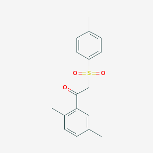 molecular formula C17H18O3S B270111 1-(2,5-Dimethylphenyl)-2-[(4-methylphenyl)sulfonyl]ethanone 