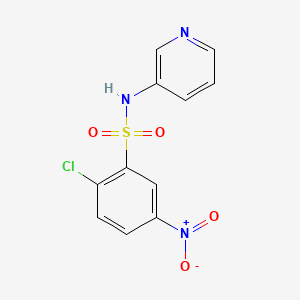 molecular formula C11H8ClN3O4S B2701120 2-chloro-5-nitro-N-pyridin-3-ylbenzenesulfonamide CAS No. 330189-04-3
