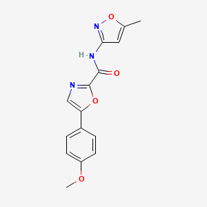5-(4-methoxyphenyl)-N-(5-methylisoxazol-3-yl)oxazole-2-carboxamide