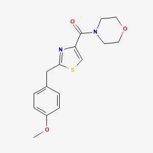 molecular formula C16H18N2O3S B2701139 [2-(4-Methoxybenzyl)-1,3-thiazol-4-yl](morpholino)methanone CAS No. 478030-35-2