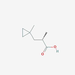 (2S)-2-Methyl-3-(1-methylcyclopropyl)propanoic acid