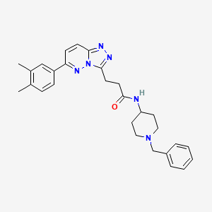 molecular formula C28H32N6O B2701147 5-acetyl-N-(4-methylphenyl)-4,5,6,7-tetrahydrothieno[3,2-c]pyridine-2-sulfonamide CAS No. 1216550-83-2