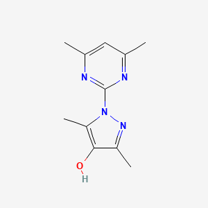 molecular formula C11H14N4O B2701157 1-(4,6-二甲基嘧啶-2-基)-3,5-二甲基吡唑-4-醇 CAS No. 1176499-81-2
