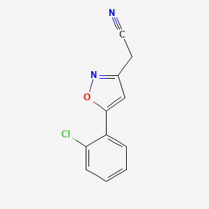 2-[5-(2-Chlorophenyl)-1,2-oxazol-3-yl]acetonitrile