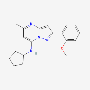 N-cyclopentyl-2-(2-methoxyphenyl)-5-methylpyrazolo[1,5-a]pyrimidin-7-amine
