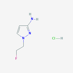 molecular formula C5H9ClFN3 B2701207 1-(2-氟乙基)-1H-吡唑-3-胺盐酸盐 CAS No. 2197062-50-1