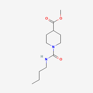 molecular formula C12H22N2O3 B2701208 甲基-1-(丁基氨基)哌啶-4-甲酸酯 CAS No. 915877-27-9