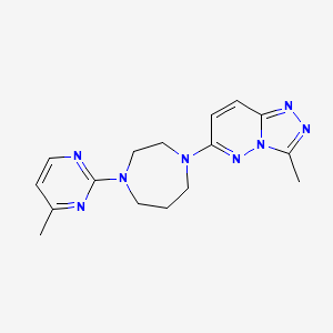 3-Methyl-6-[4-(4-methylpyrimidin-2-yl)-1,4-diazepan-1-yl]-[1,2,4]triazolo[4,3-b]pyridazine