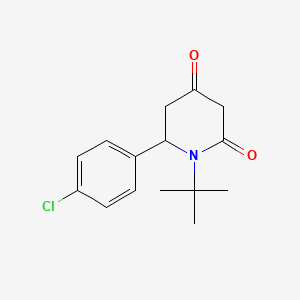 1-Tert-butyl-6-(4-chlorophenyl)piperidine-2,4-dione