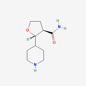 (2S,3R)-2-(piperidin-4-yl)oxolane-3-carboxamide