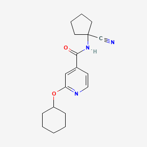 N-(1-Cyanocyclopentyl)-2-cyclohexyloxypyridine-4-carboxamide