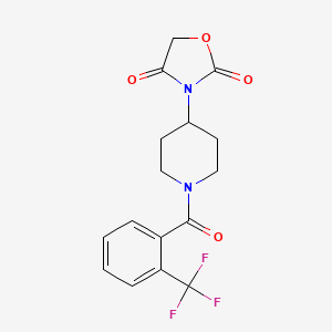 3-(1-(2-(Trifluoromethyl)benzoyl)piperidin-4-yl)oxazolidine-2,4-dione